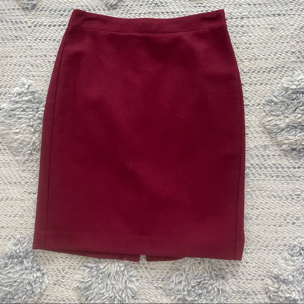 J Crew Pencil Skirt -wool